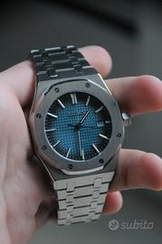 Seiko Custom Mod Royal Oak 42mm Nero e Blu