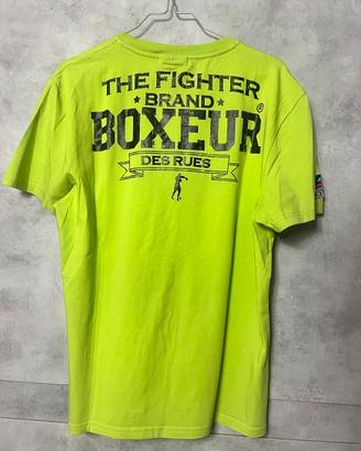 T shirt uomo Boxeur Xxl suoer slim fit verde fluo