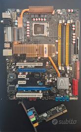 asus p5E socket 775 ricambi/da riparare mascherina