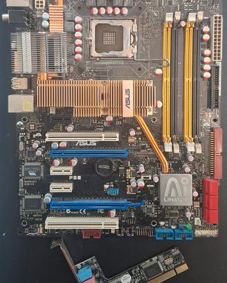 asus p5E socket 775 ricambi/da riparare mascherina