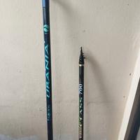 2 canne di 7 metri per pesca a bolognese