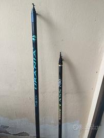 2 canne di 7 metri per pesca a bolognese