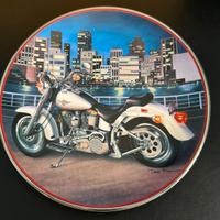 PIATTO HARLEY DAVIDSON FAT BOY 1990 TESTE GIALLE
