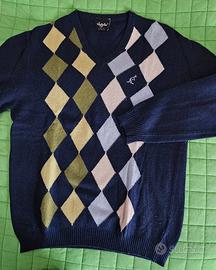 Maglione blu a rombi Australian 