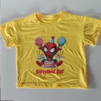 Maglietta compleanno Spidey 
