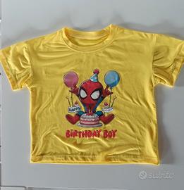 Maglietta compleanno Spidey 