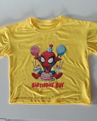 Maglietta compleanno Spidey 