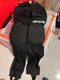 Pantaloni-pantaloncini da portiere imbottiti