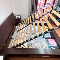 Letto matrimoniale libreria contenitore