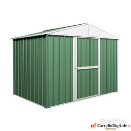 Capanno box esterno lamiera 360x175cm verde
