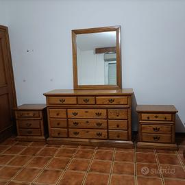 Cassettiera comodini specchio
