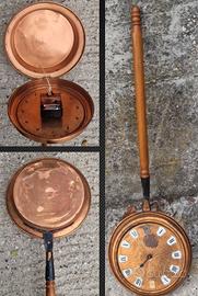 pentola orologio in rame,si spedizione 