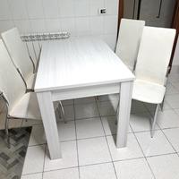 Tavolo moderno con sedie moderne