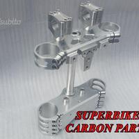 Piastre sterzo speciali ricavate da pieno x buell