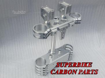 Piastre sterzo speciali ricavate da pieno x buell