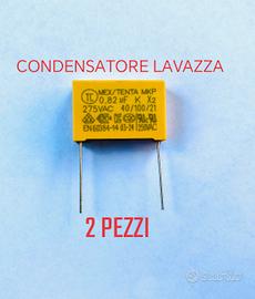2 PEZZI CONDENSATORE 0,87uF LAVAZZA MINÙ LM500