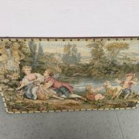 Arazzo su telaio in legno