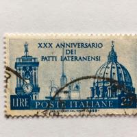 POSTE ITALIANE XXX lire 25 anno 1958
