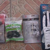 attrezzatura golf tee guanto tacchetti