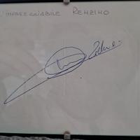 Autografo Zinedine Zidane con cornice