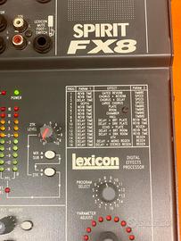 Mixer Soundcraft FX8 con effetti Lexicon