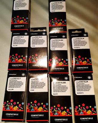 lotto cartucce starline compat. stampanti canon