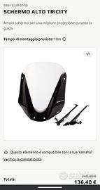 Parabrezza Alto Originale Yamaha Tricity 125/155