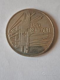 5 Franchi Sempach 1386 del 1986, con la custodia.