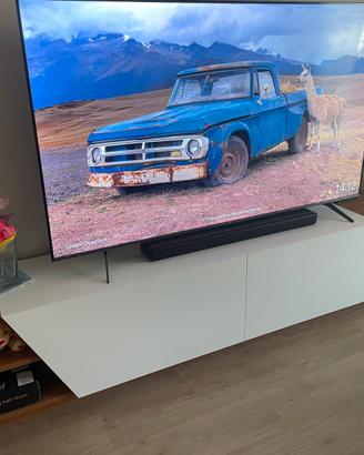 Mobile TV bianco e marrone