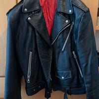 giacca chiodo pura pelle  vintage 