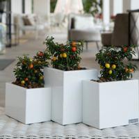 FIORIERE IN LAMIERA VERNICIATA DINAMICA DESIGN