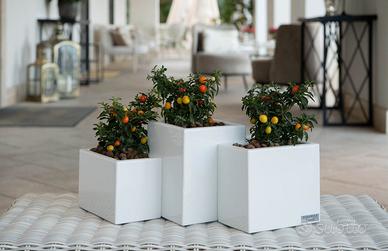 FIORIERE IN LAMIERA VERNICIATA DINAMICA DESIGN