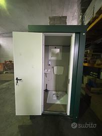 Wc prefabbricato con turca e lavandino