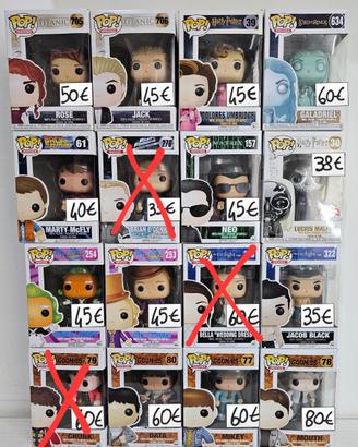 Funko Pop! titanic, Goonies, Harry Potter