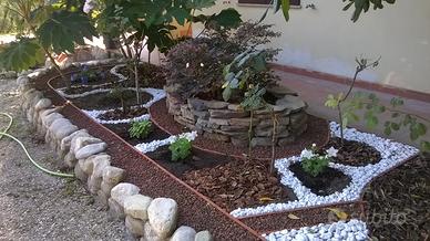 Giardinaggio aiuole bordure decorazioni Giardino