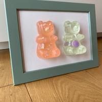 Quadretto pop art orsetti gommosi