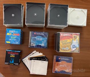 Lotto Supporti Vergini CD, DVD, Floppy Disk