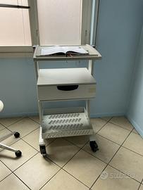 Carrello con cassetto per studio medico o ufficio
