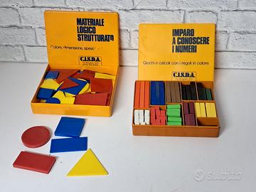 2 scatole giochi didattici x bambini  Cisda 