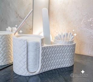 organizer dischetti struccanti e cottonfioc 