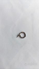 orecchino argento liscio