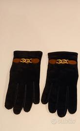 Guanti da donna Les Copains in pelle scamosciata