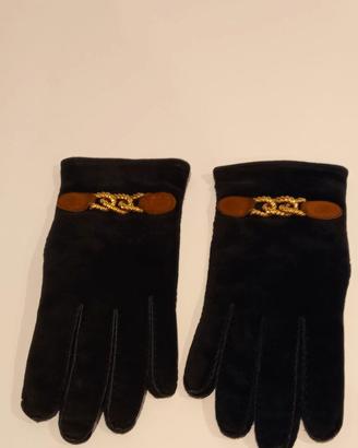 Guanti da donna Les Copains in pelle scamosciata