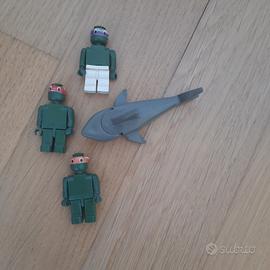 4 animali simil-Lego vintage