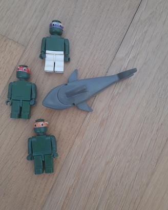 4 animali simil-Lego vintage
