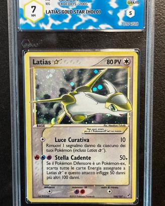 POKÉMON LATIAS GOLD STAR HOLO 105/107 EX DEOXYS IT
