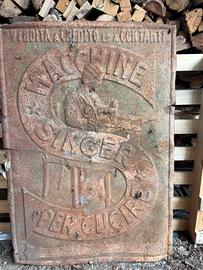 Cartellone pubblicitario singer