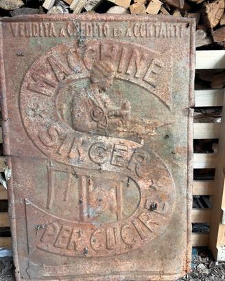 Cartellone pubblicitario singer