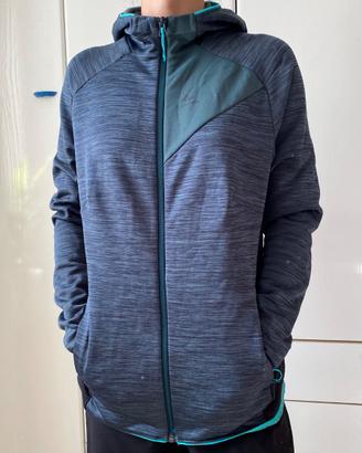 Felpa pile Quechua blu e turchese - Taglia M