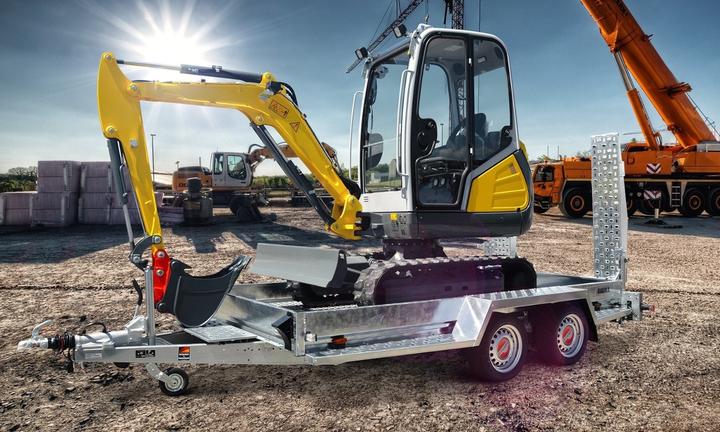 Rimorchio x miniescavatore Piattaforma 10-35 q.li